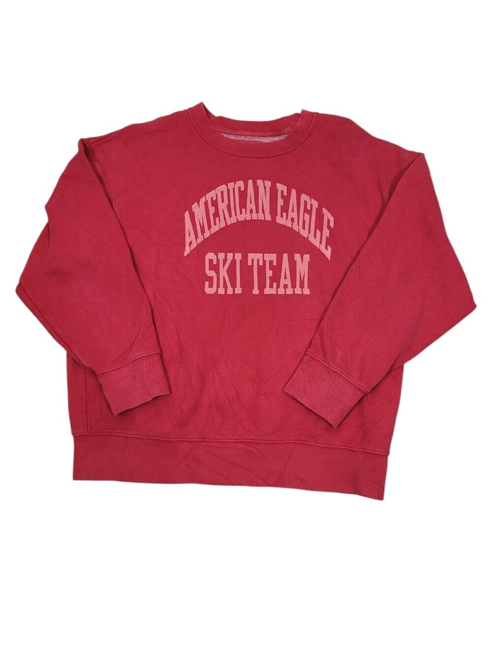 American Eagle Ski Team Red Sweatshirt Top Size: Small